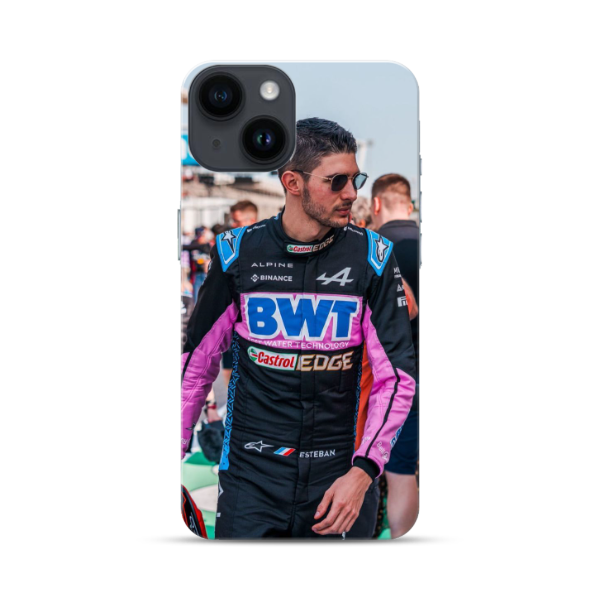 Coque OPPO Esteban Ocon en Tenue de Formule 1 Alpine