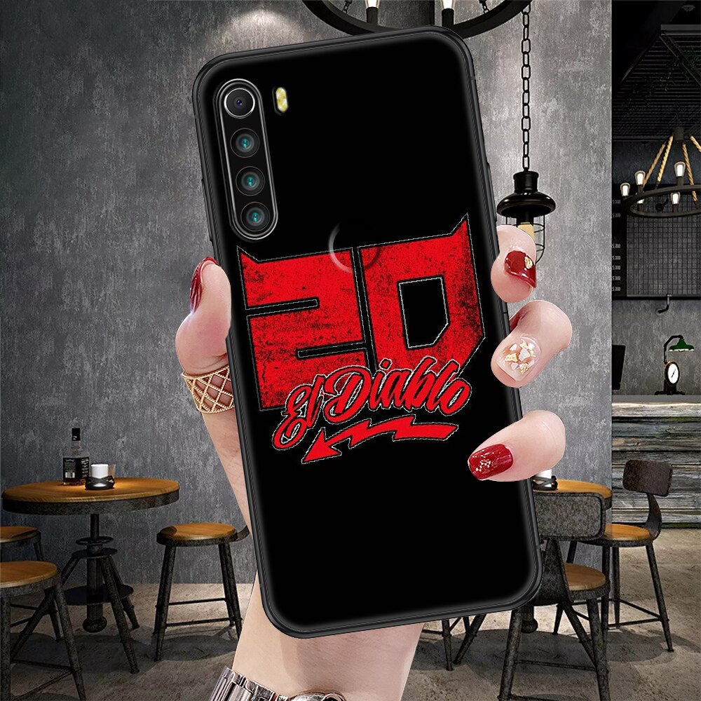 Coque Xiaomi Fabio Quartararo Noir Écriture Rouge