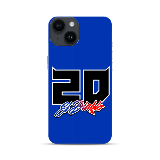 Coque de Téléphone Bleue El Diablo pour iPhone