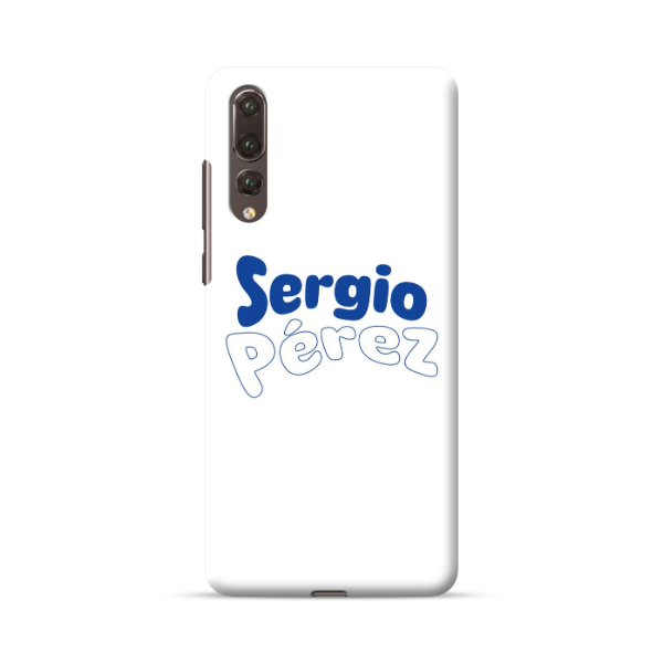 Coque de Téléphone Huawei Blanche Sergio Pérez