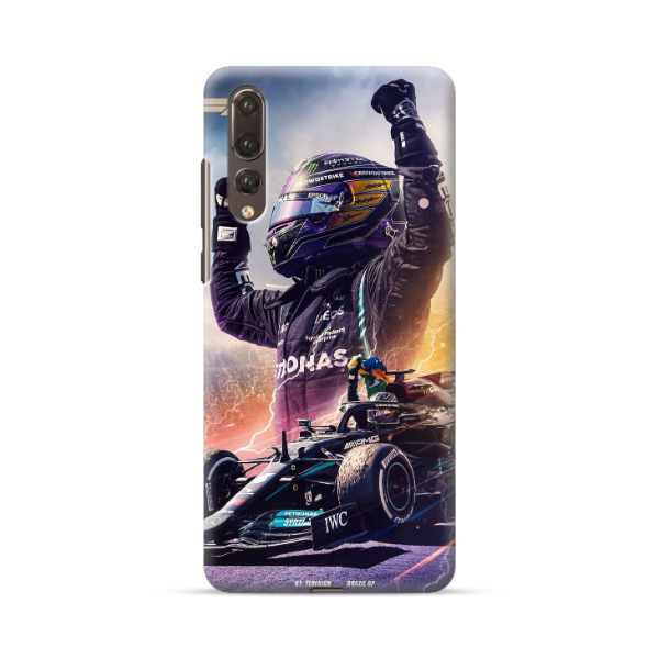 Coque de Téléphone Huawei Formule 1 Lewis Hamilton chez Mercedes