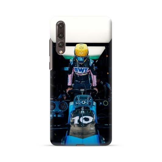 Coque de Téléphone Huawei Pierre Gasly qui Monte dans sa F1 Alpine