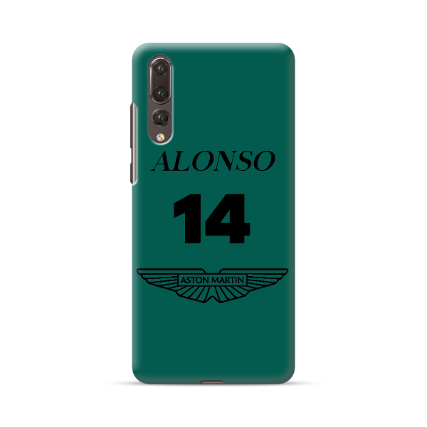 Coque de Téléphone Huawei Verte F1 14 Alonso chez Aston Martin