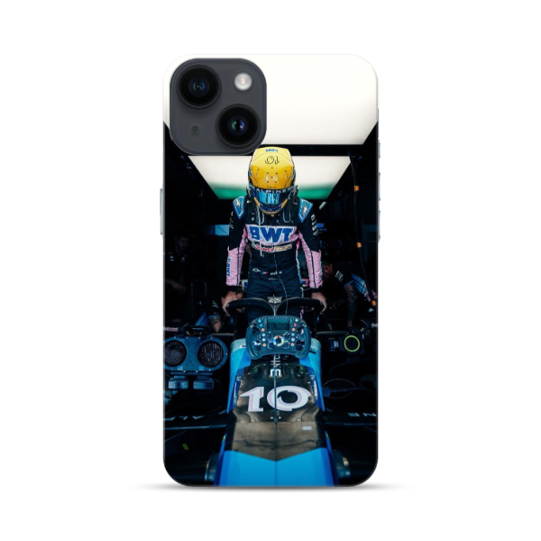 Coque de Téléphone OPPO Pierre Gasly qui Monte dans sa F1 Alpine