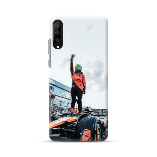 Coque de Téléphone Samsung Galaxy Lando Norris sur sa Formule 1 McLaren