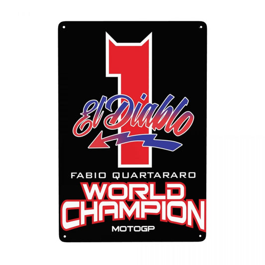 Plaque Métallique Fabio Quartararo World Champion