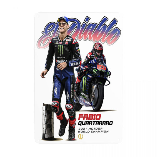 Plaque Métallique MotoGP Fabio Quartararo