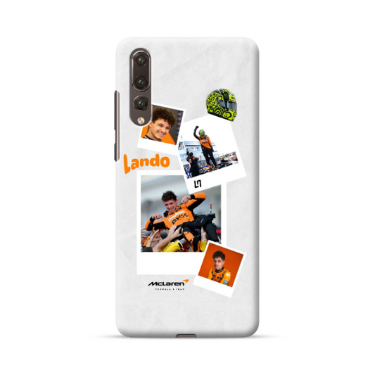 Protection Téléphone Blanche Formule 1 Lando Norris pour Huawei