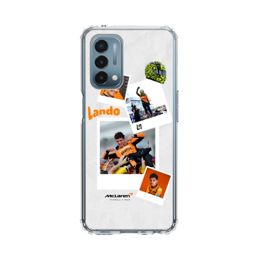 Protection Téléphone Blanche Formule 1 Lando Norris pour OnePlus