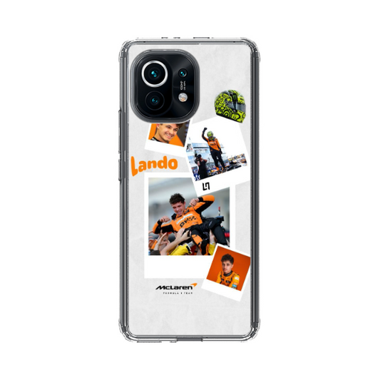 Protection Téléphone Blanche Formule 1 Lando Norris pour Xiaomi