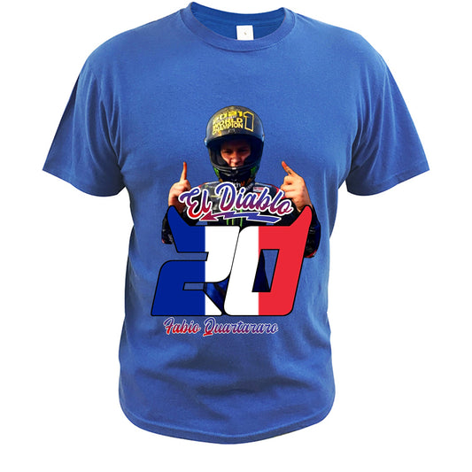 T-Shirt Bleu Fabio Quartararo Champion