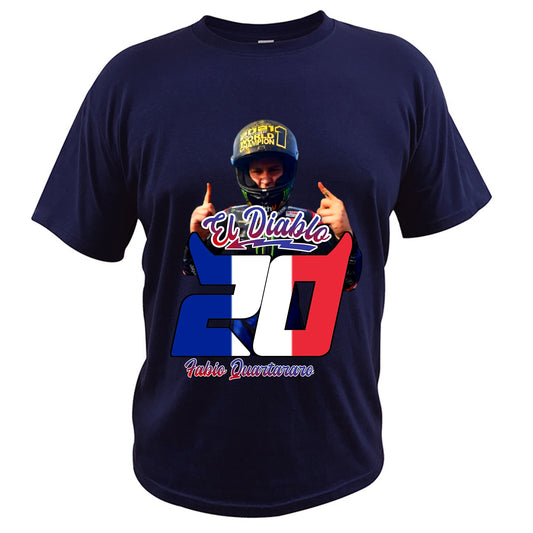 T-Shirt Bleu Marine Fabio Quartararo Champion