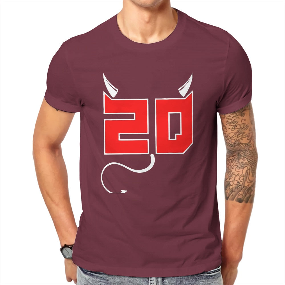 T-Shirt Bordeaux Numéro 20 Fabio Quartararo