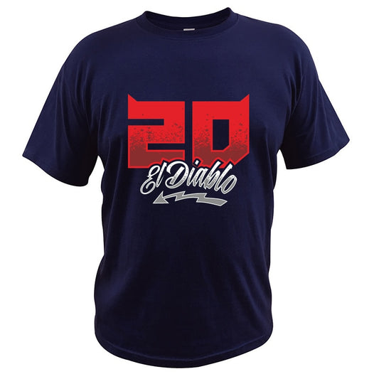 T-Shirt Fabio Quartararo Bleu Marine El Diablo