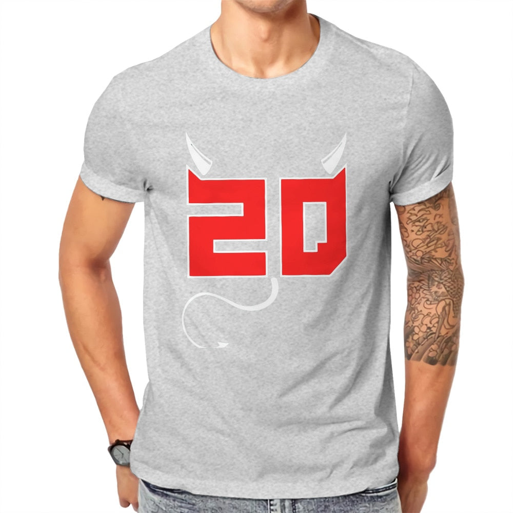 T-Shirt Gris Numéro 20 Fabio Quartararo