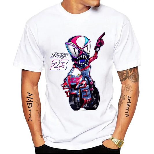 T-Shirt Numéro 23 Enea Bastianini Style Caricature