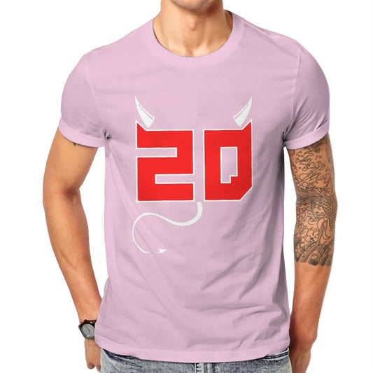 T-Shirt Rose Pale Numéro 20 Fabio Quartararo