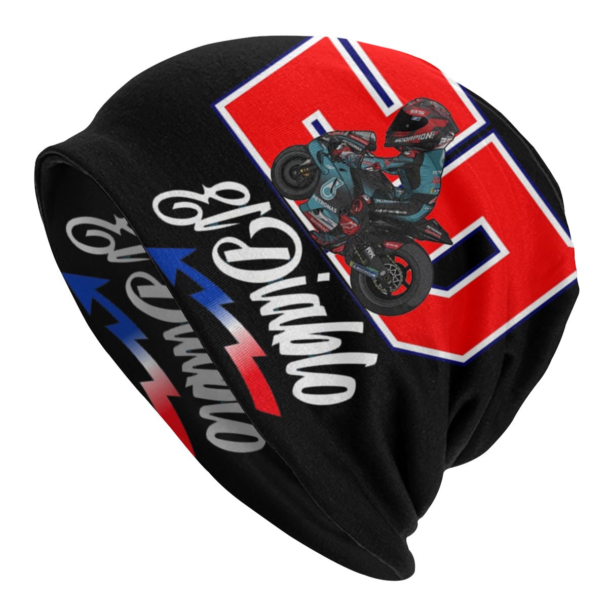 Bonnet Noir El Diablo sur sa MotoGP