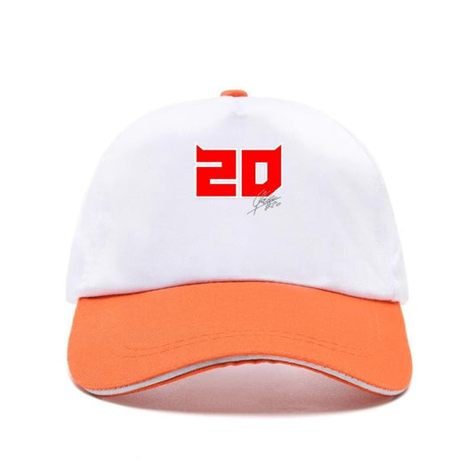 Casquette Fabio Quartararo Blanche et Orange