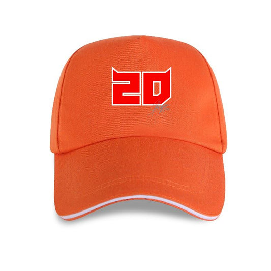 Casquette Orange Fabio Quartararo Numéro 20