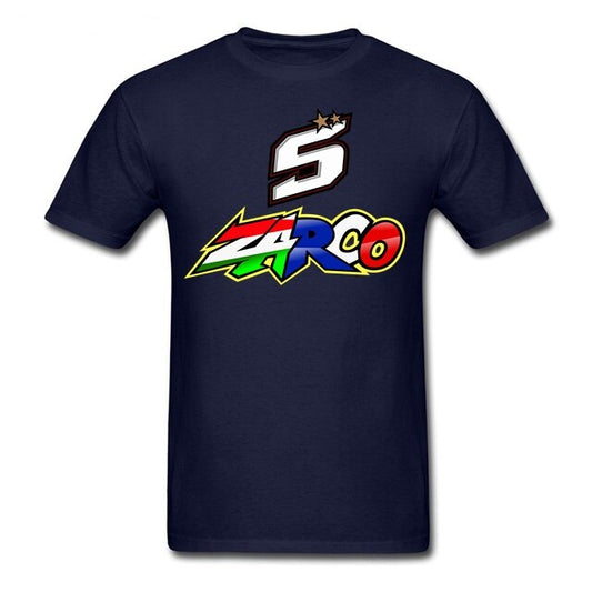 T-Shirt Bleu Marine Johann Zarco