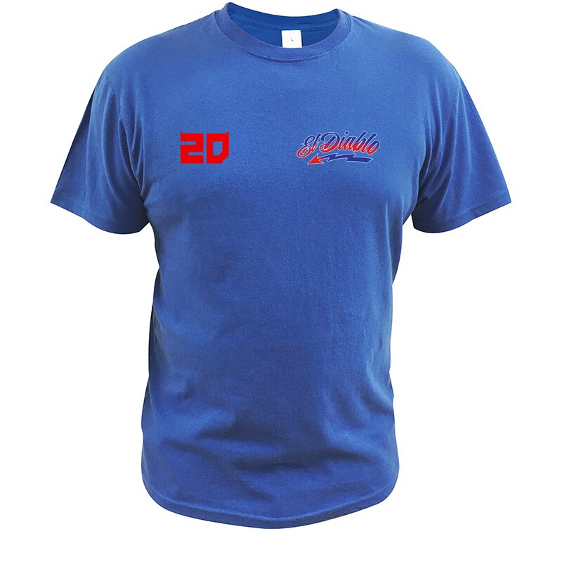 T-Shirt Fabio Quartararo Bleu 100% Coton